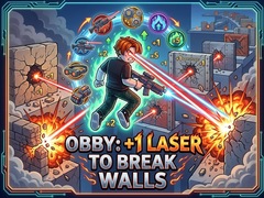 Oyunu Obby: +1 Laser to Break Walls