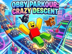 Oyunu Obby Parkour: Crazy Descent