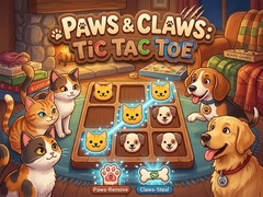 Oyunu Paws & Claws Tic Tac Toe
