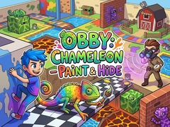 Oyunu Obby: Chameleon - Paint & Hide