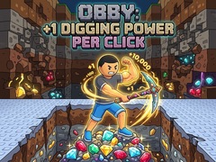 Oyunu Obby: +1 Digging Power per Click