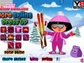 Oyunu Dora Skiing Dress Up