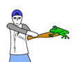 Oyunu Frog Batting