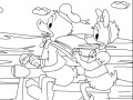 Oyunu Donald Duck In Scooter Online Coloring Game