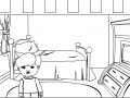 Oyunu Cartoon House Online Coloring Game