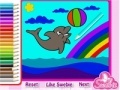 Oyunu Cute Dolphin Coloring