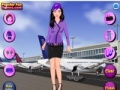 Oyunu Dress up flight attendant