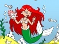 Oyunu Mermaid Aquarium Coloring Game