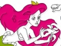 Oyunu The little mermaid online coloring page