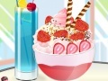 Oyunu Strawberry ice cream decoration