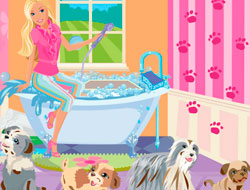 Barbie köpek banyoları