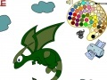 Oyunu Dragon Battle Coloring