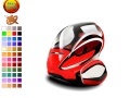 Oyunu Red round car coloring