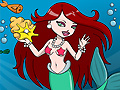 Oyunu Mermaid Aquarium Coloring