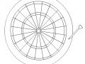 Oyunu Dart Board Coloring