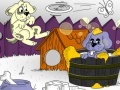 Oyunu Playful puppies coloring page 2