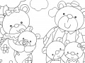 Oyunu Bear Family: Coloring