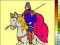 Oyunu Coloring: Knight on horseback