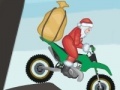 Oyunu Santa on motorbike