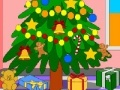 Oyunu Cartoon xmas tree coloring page