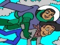 Oyunu Coloring: Flying in the clouds