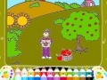 Oyunu Jenny at the Apple Garden Coloring