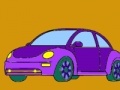 Oyunu Purple old model car coloring
