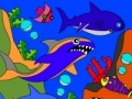 Oyunu Rosy Coloring Book: Shark Family
