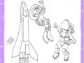 Oyunu Cute astronauts coloring